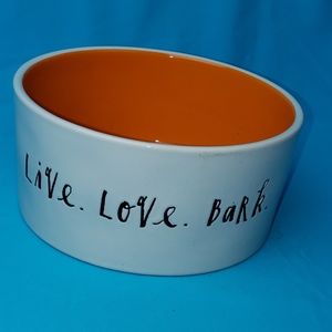 Rae Dunn. Dog Bowl "Live Love Bark"